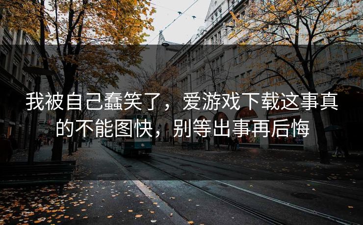 我被自己蠢笑了，爱游戏下载这事真的不能图快，别等出事再后悔